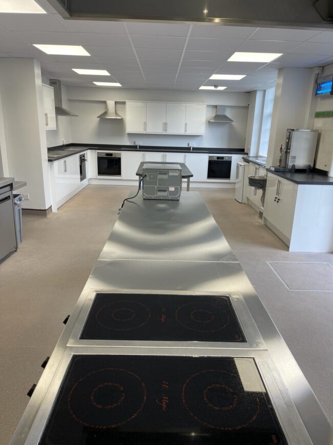CRMZ new training kitchen with Domestic and Commercial kitchens by IDL CRMZ new training kitchen with Domestic and Commercial kitchens by IDL