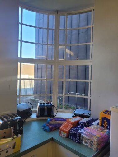Photos of the original CRMZ Domestic Teaching Kitchen
